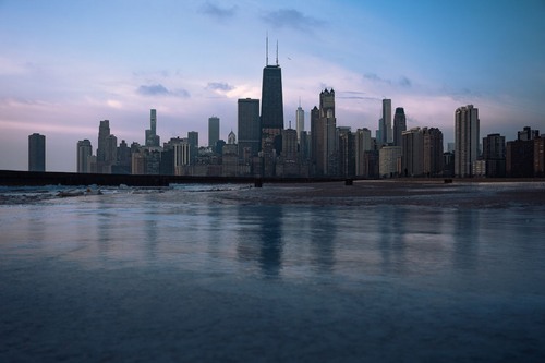 Chicago Skyline - から North Ave Beach Pier, United States
