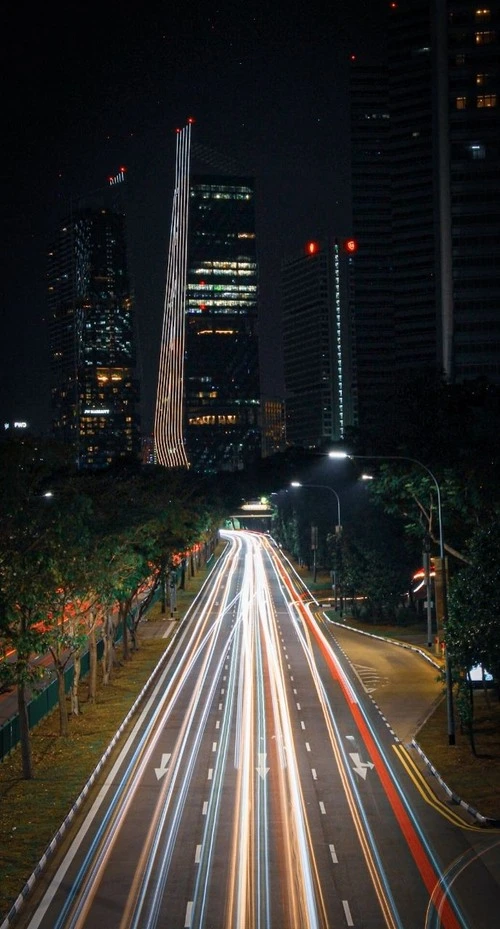 Nicoll Highway - Desde Pedestrian Bridge, Singapore