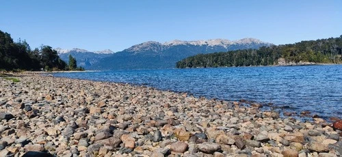 Lago Nahuel Huapí - Aus Camping Cullumche, Argentina