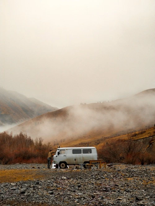 Road to Kaindy Lake - Kazakhstan