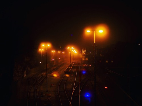 Rangierbahnhof Lübeck - 从 Marienbrücke, Germany