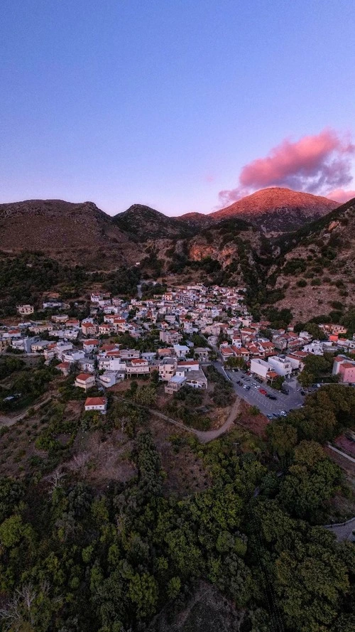 Spili - From Drone, Greece