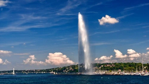 Jet d'Eau - From Promenade du Lac, Switzerland