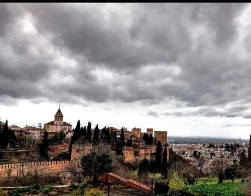Alhambra - Aus Generalife, Spain