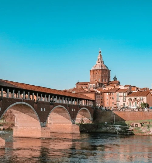 Ponte Coperto - From Monumento alla Lavandaia, Italy