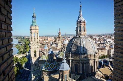 Basílica de Nuestra Señora del Pilar - Desde Torre de San Francisco de Borja, Spain