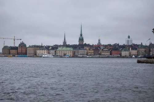 Blick auf Stockholm - Z Fähre Stockholm, Sweden