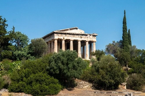 Temple of Hephaestus - From Monument of the Eponymous Heroes, Greece