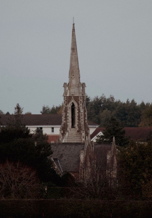 Oakham Graveyard Church - Dari Chapman's Balcony, United Kingdom