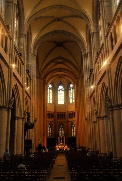 Cathédrale Saint-Bénigne de Dijon - From Inside, France