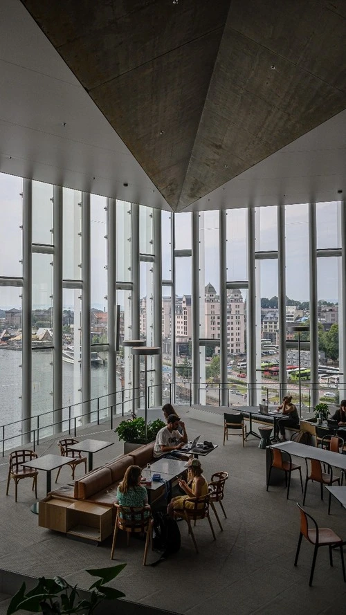 Oslo Public Library - From Inside, Norway