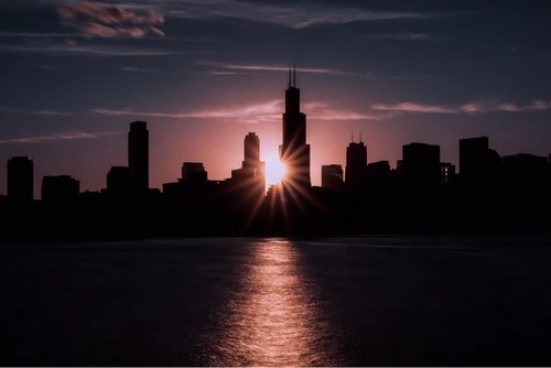 Chicago at Night (Streeterville to Navy Pier) - من Adler Planetarium, United States