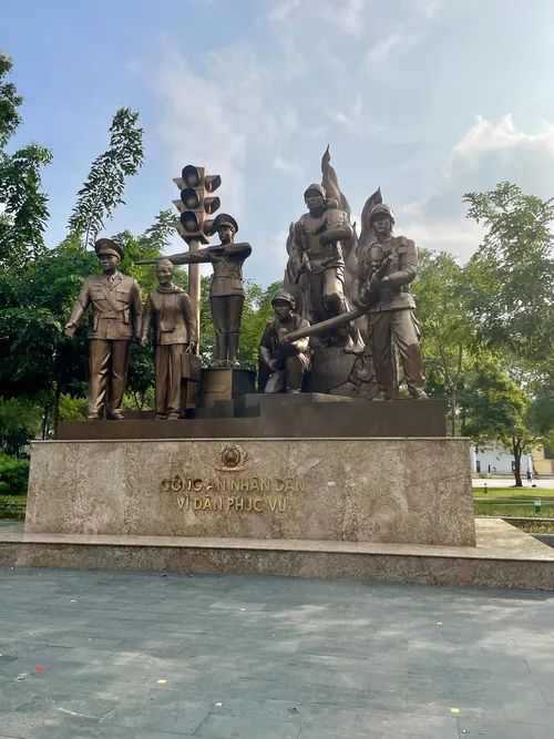 Police and Fire Officer Statue - Vietnam