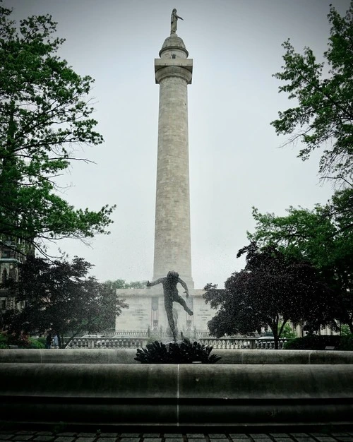 Washington Monument - From West Mount Vernon Place, United States
