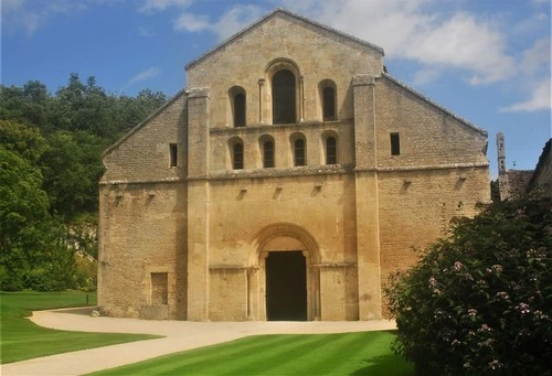 Fontenay Abbey - Church - From Entrance, France