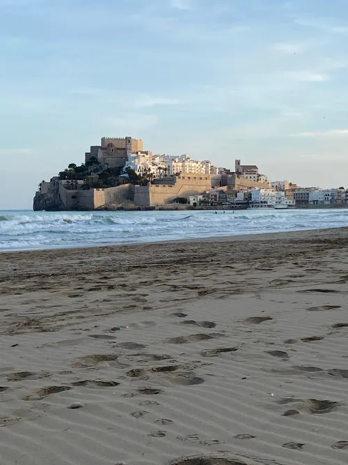 Peniscola Castle - Aus Playa de Peñiscola, Spain