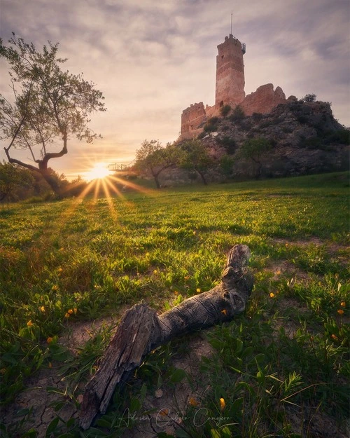 Penella Castle - From Fields, Spain