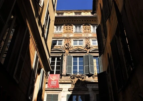 Palazzo Gio Vincenzo Imperiale - From Via di Scurreria, Italy