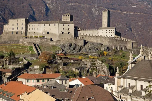 Castles of Bellinzona - Aus Montebello Castle, Switzerland