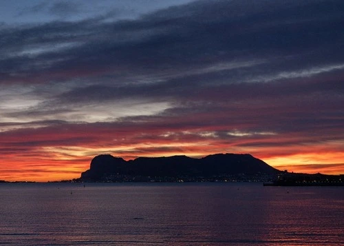 Rock of Gibraltar - From Punta del Rinconcillo, Spain