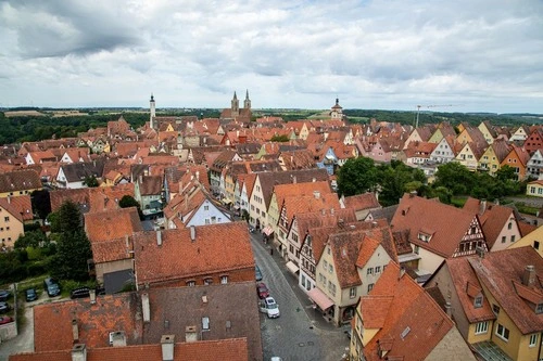 Über den Dächern von Rothenburg ob der Tauber - From Weiberturm, Germany