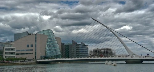 Samuel Beckett Bridge - From RiversideSir John Rogerson's Quay, Ireland