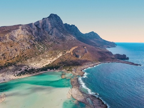 Balos Lagoon - Des de Drone, Greece