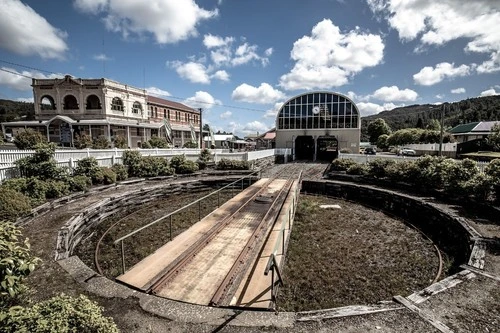 West Coast Wilderness Railway (Queenstown Station) - From Parking Lot, Australia