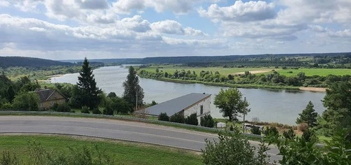 Nemunas river - 从 Vilkija viewpoint, Lithuania