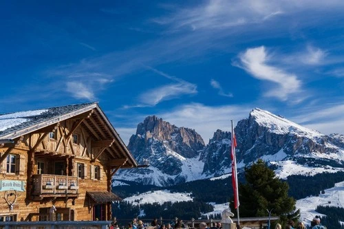 Plattkofel & Langkofel - From Rauchhütte, Italy