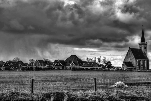 View on Den Hoorn, Texel - Netherlands