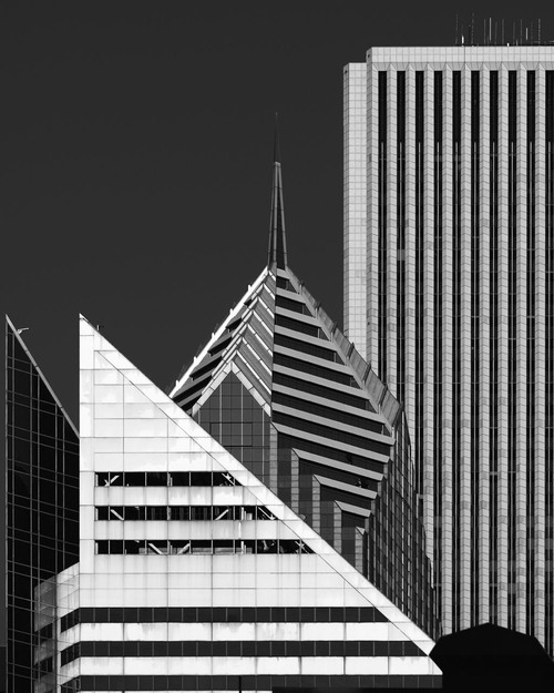 Smurfit-Stone, One Prudential, & AON - From Daley Center courtyard - Untitled Picasso, United States