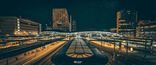 Central Station - Aus Moreelsebrug, Netherlands