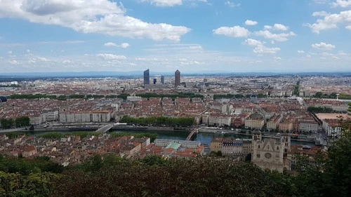 Lyon - から Esplanade de la Basilique, France