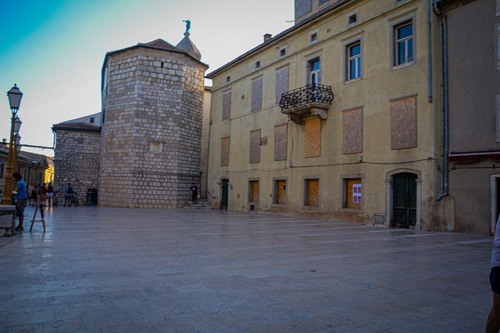 Frankopan Castle - から Kamplin Square, Croatia