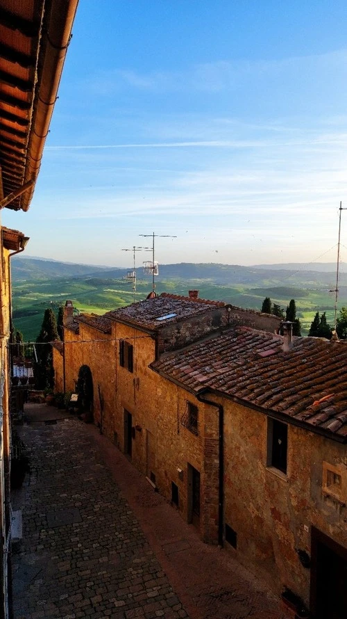 Val d'Orcia vista da Via Gozzante - Aus Pienza, Italy