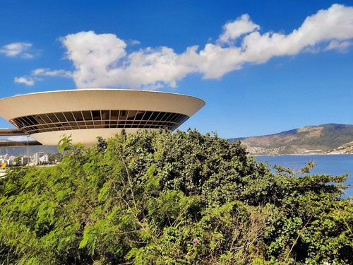 Museum in Niterói - From Av. Alm. Benjamin Sodré, Brazil
