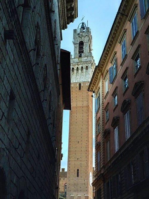 Torre del Mangia - From Via Rinaldini, Italy