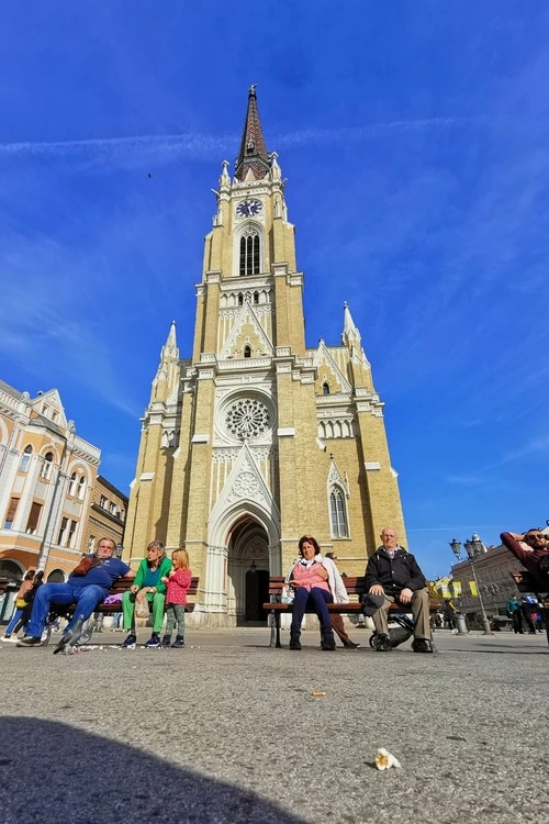 Name of Mary Catholic church - Aus Novi Sad main square, Serbia