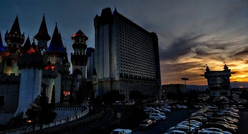 Excalibur - Desde The bridge over Tropicana Ave, United States