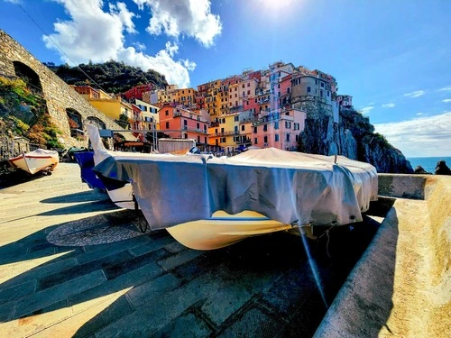 Manorola - から Boat landing, Italy