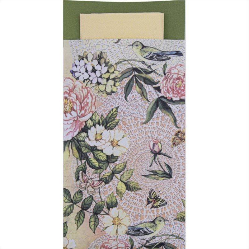 Pochette-Birds-Royal-P&P-38*38-Marfil--60U--1Uds-