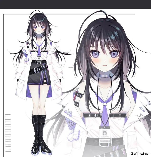 Vtuber用パーツ分けイラスト制作 - pchi - nizima by Live2D