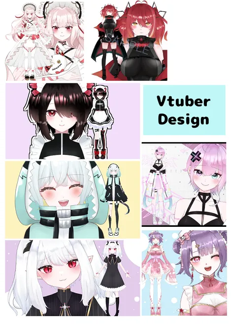 モデリングも可！】パーツ分け済イラスト、三面図など描きます