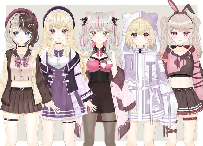 キャラデザからモデリングまで】ご新規様向けオーダーメイド - ふぉて 