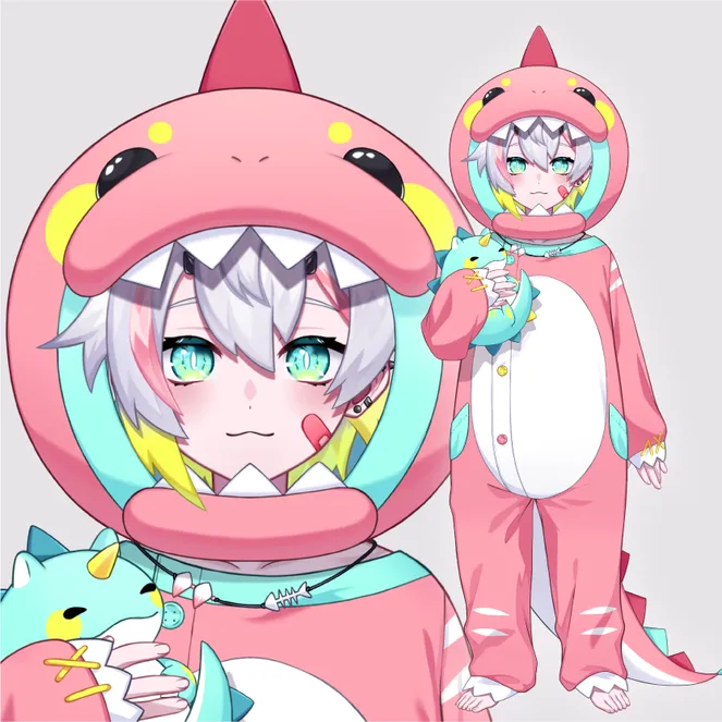 キャラデザ～パーツ分け】パーツ分けイラスト制作！表情差分6種付 - 重