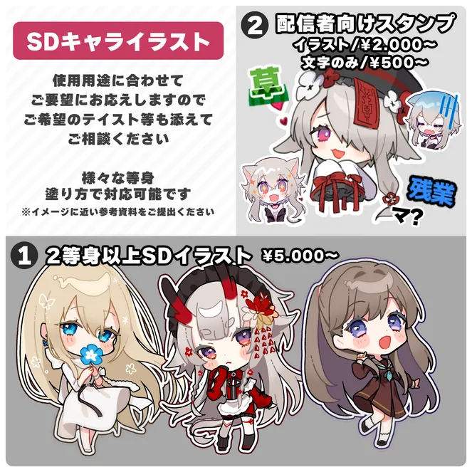 様々な用途のイラスト制作依頼お受けします - 有里ユイ - nizima 様々な用途のイラスト制作依頼お受けします - 有里ユイ - nizima