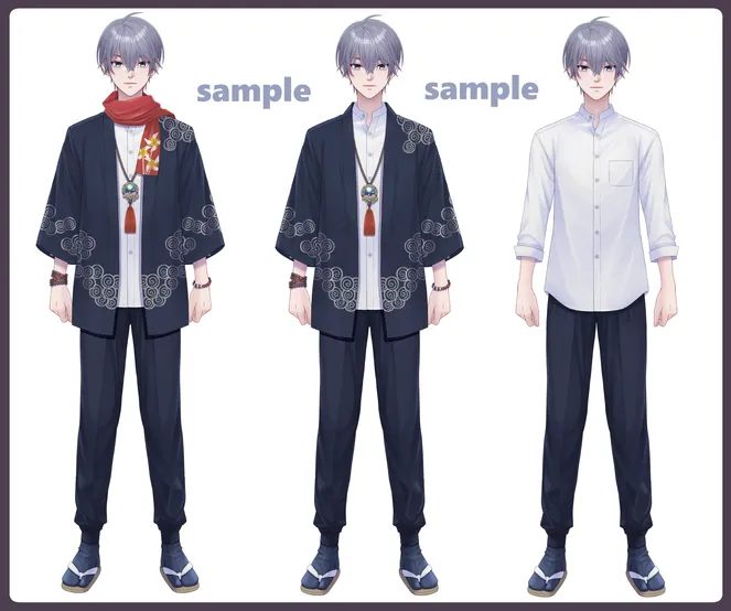 パーツ分け済みPSD】法被の青年【限定1点】 - あさ - nizima by Live2D