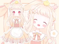 パーツ分け済みPSD】ゆめかわうさぎちゃん【限定1点】 - 花丸ちーず