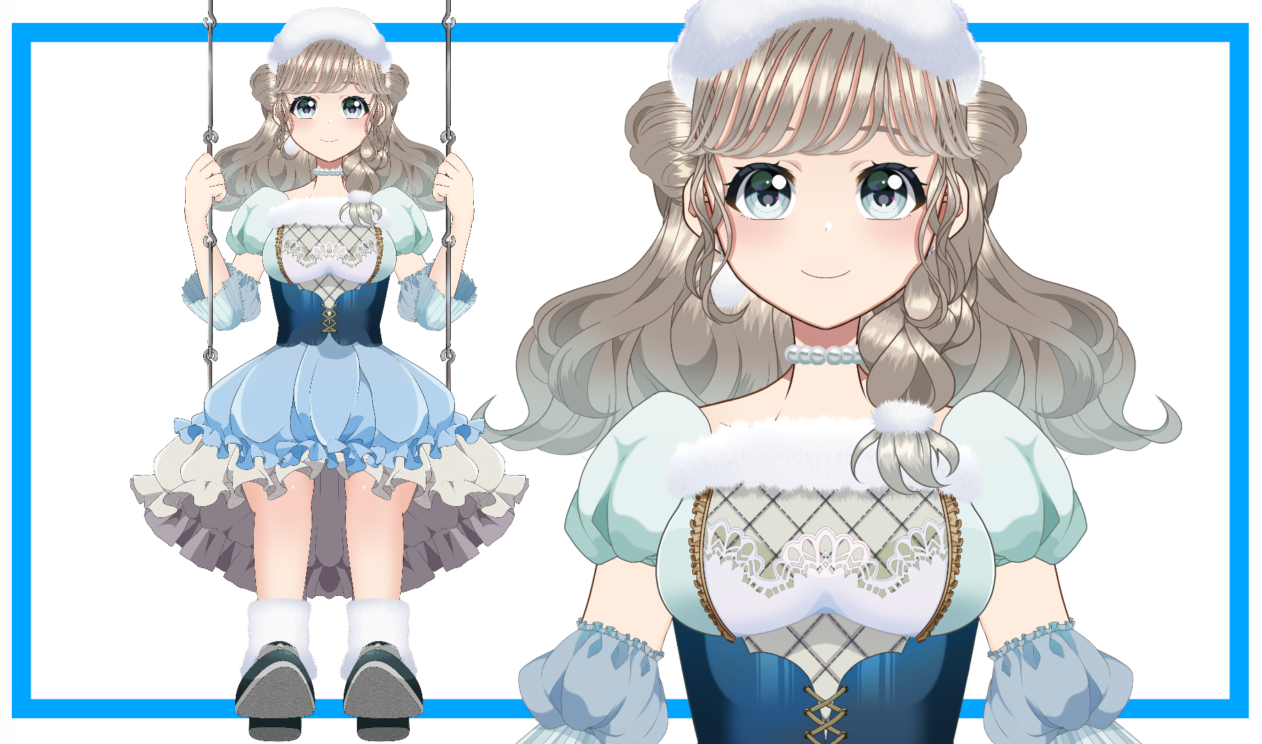 限定1点】雲モチーフの女の子【差分多数あり!!】値下げ中! - 未來來